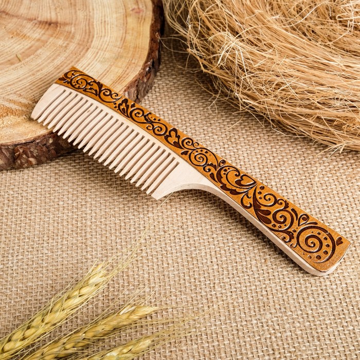 

Расческа Россиянка береста, 19х4,5 см, Коричневый