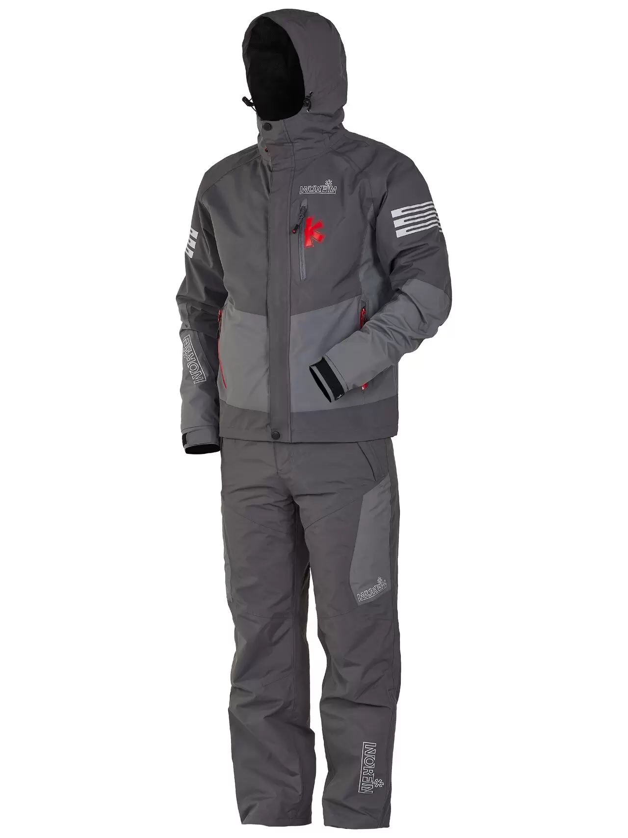 

Костюм демисезонный Norfin MIRAGE р.XL, Серый;красный;белый