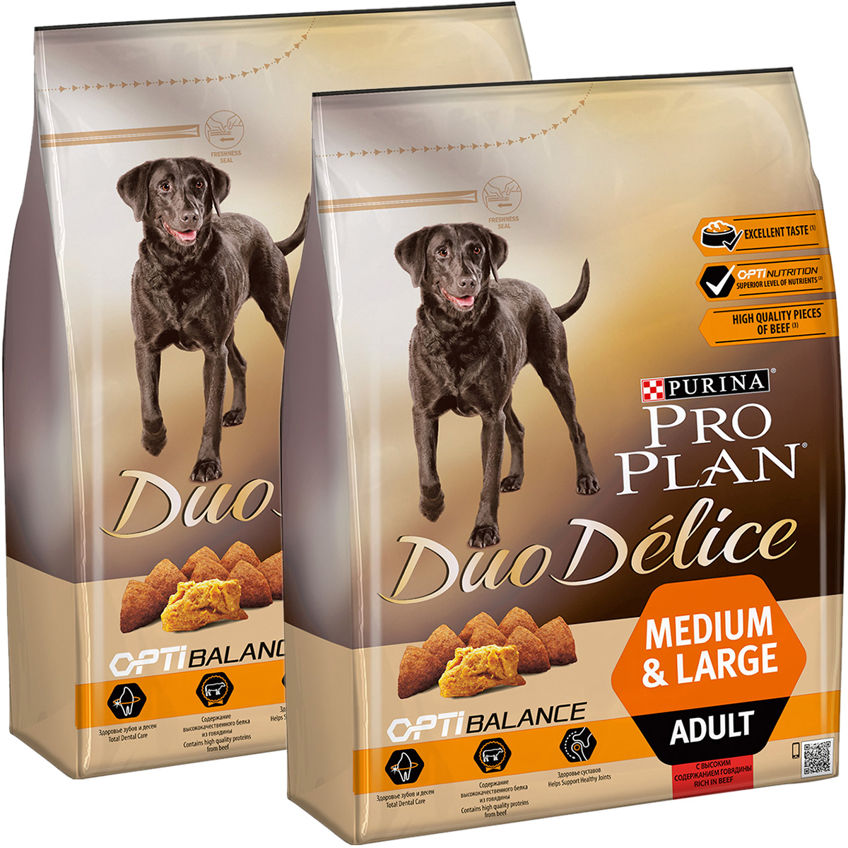 

PRO PLAN PRO PLAN DUO DELICE MEDIUM & LARGE ADULT для взрослых собак для средних и крупных