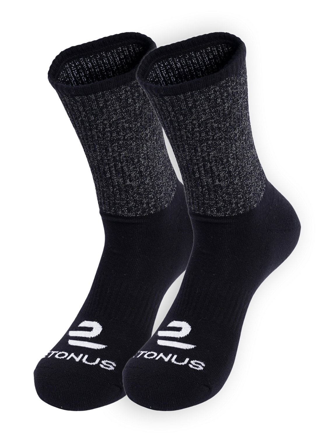 Комплект носков унисекс Etonus Reflective черных 37-43, 2 пары