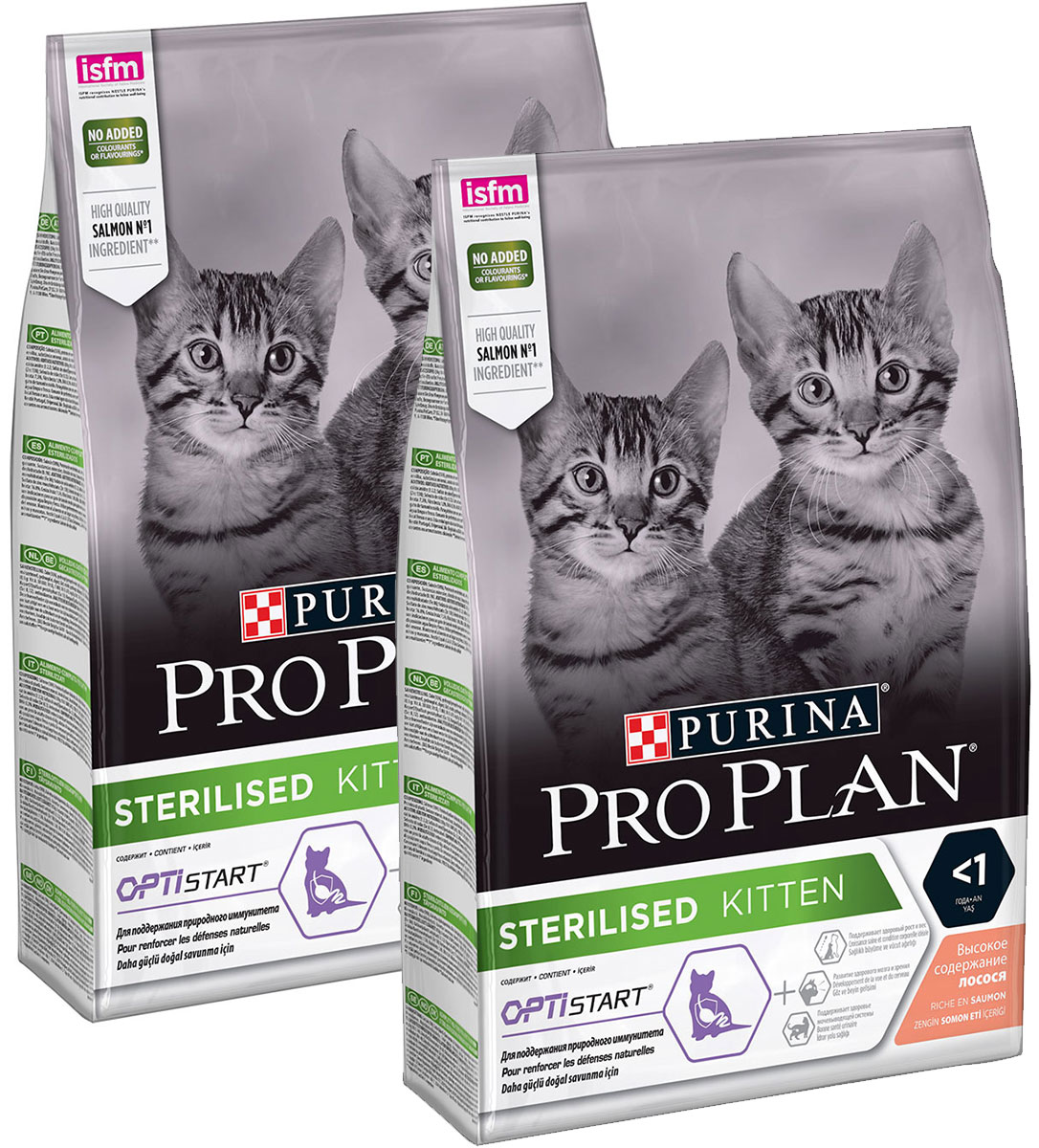 

PRO PLAN PRO PLAN KITTEN STERILISED для кастрированных и стерилизованных котят с лососем (