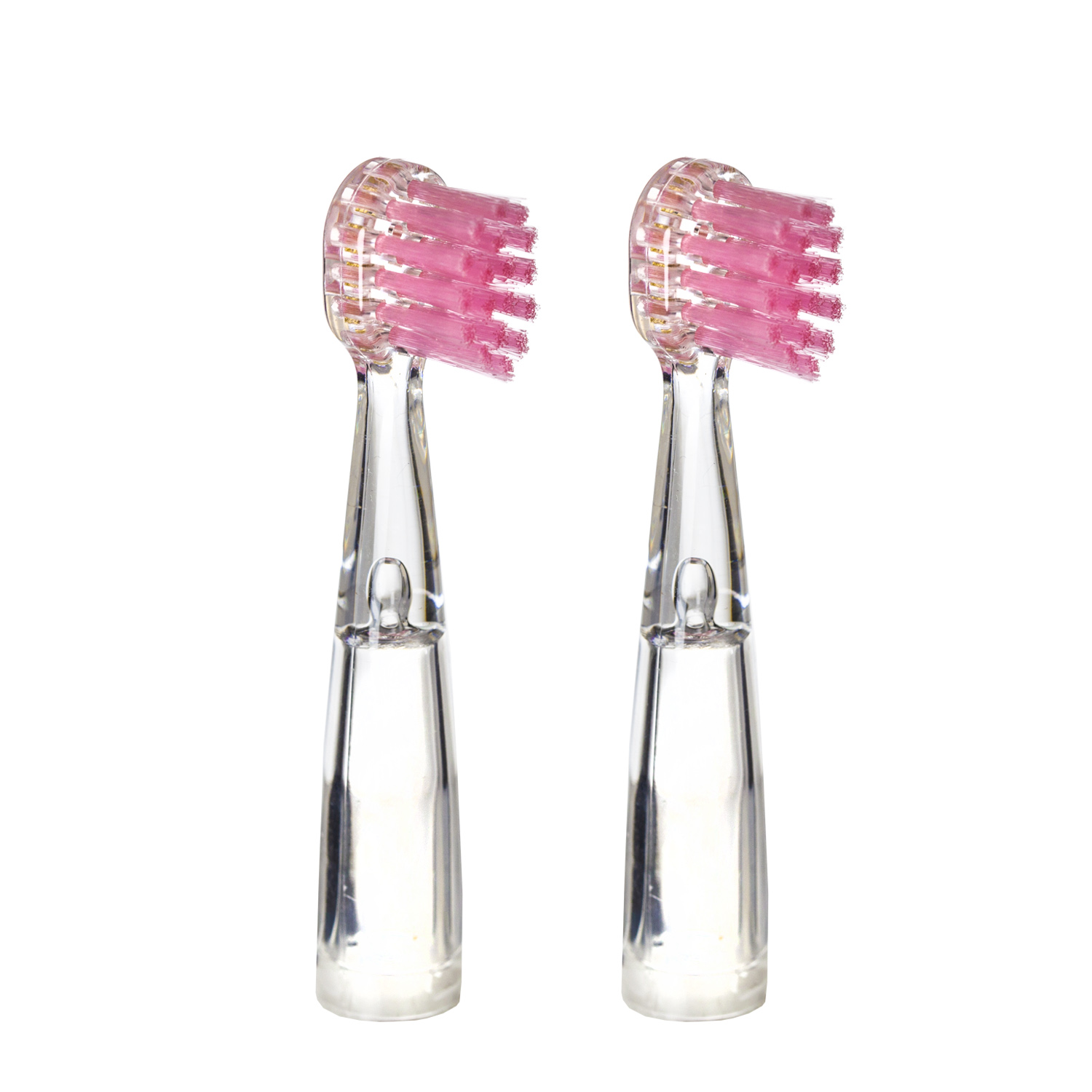 Насадка для детской электрической зубной щетки Revyline RL 025, розовая, 2 шт., 6171 насадка для электрической зубной щетки beiber kids oral b 2 шт