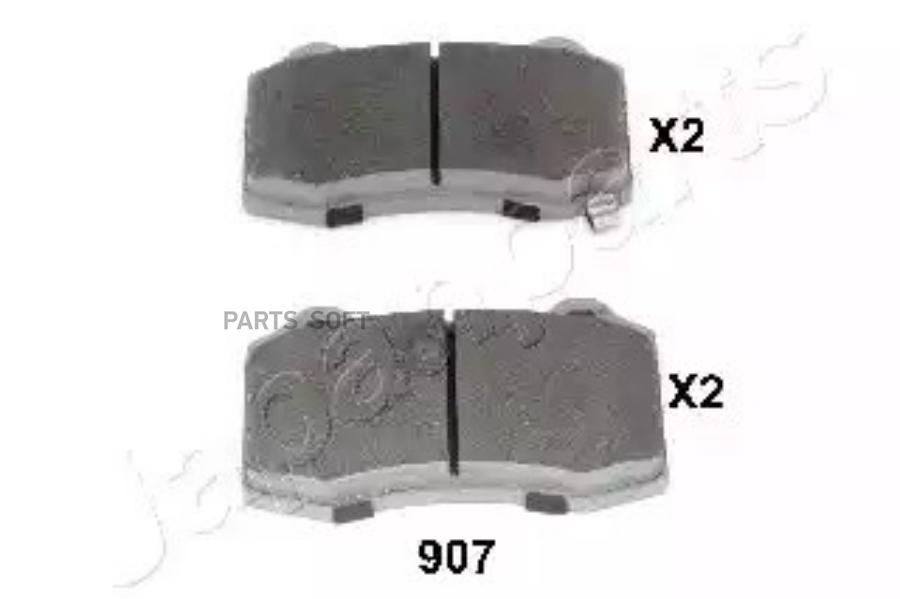 Тормозные колодки Japanparts дисковые pp907af
