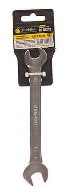 

ЭВРИКА ER51213 ключ рожковый 12/13 мм (Chrome vanadium) ЭВРИКА со штамповкой, ER51213