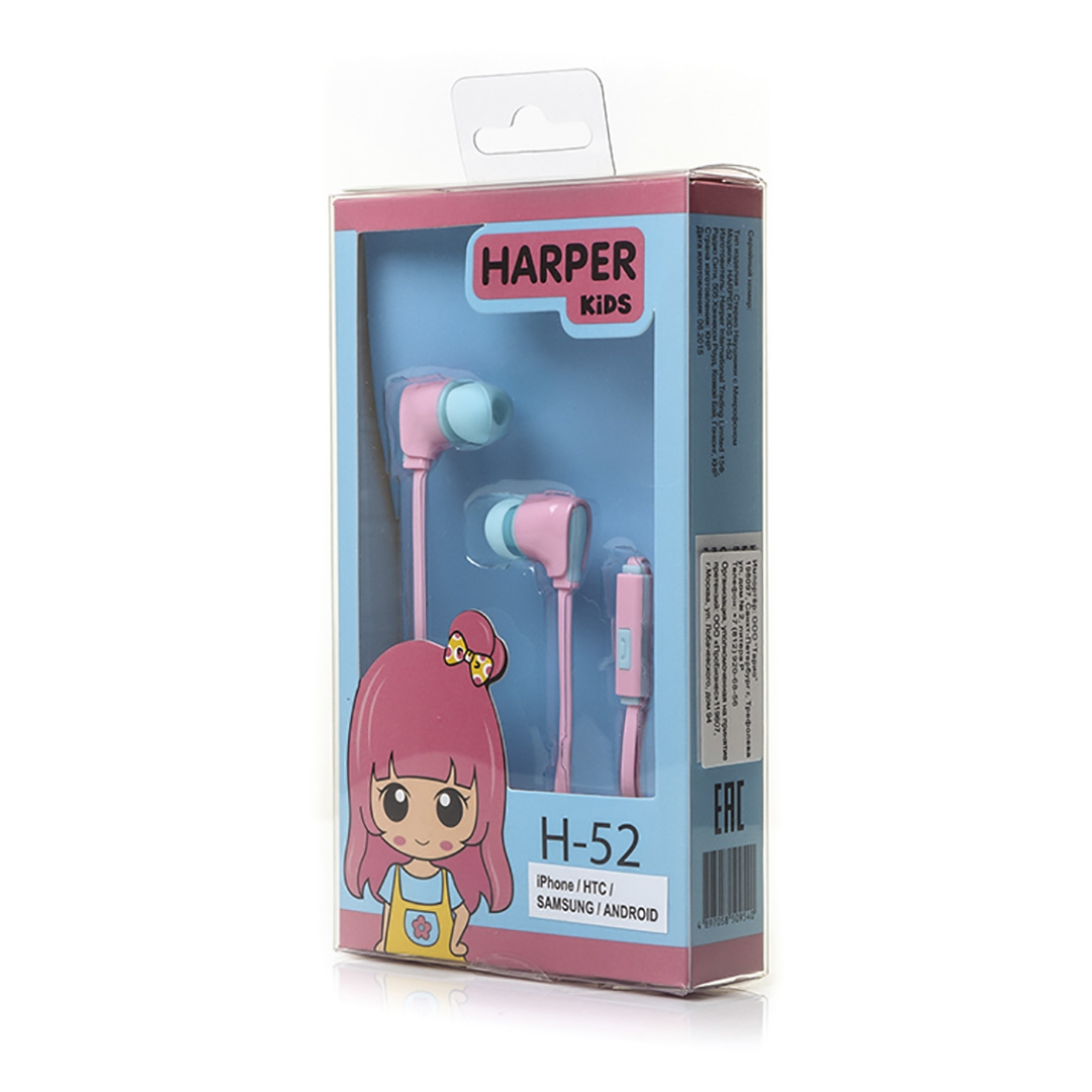 фото Наушники harper kids h-52 pink