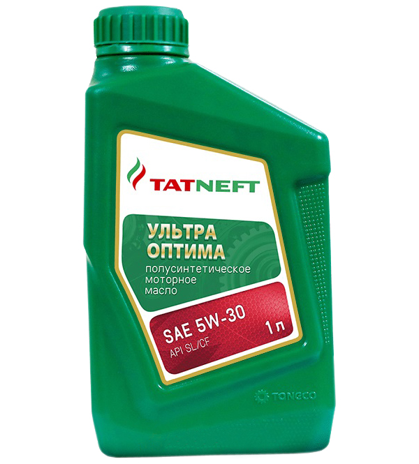 

Моторное масло TATNEFT полусинтетическое ультра-Оптима SAE 5W30 API SL/CF 1л