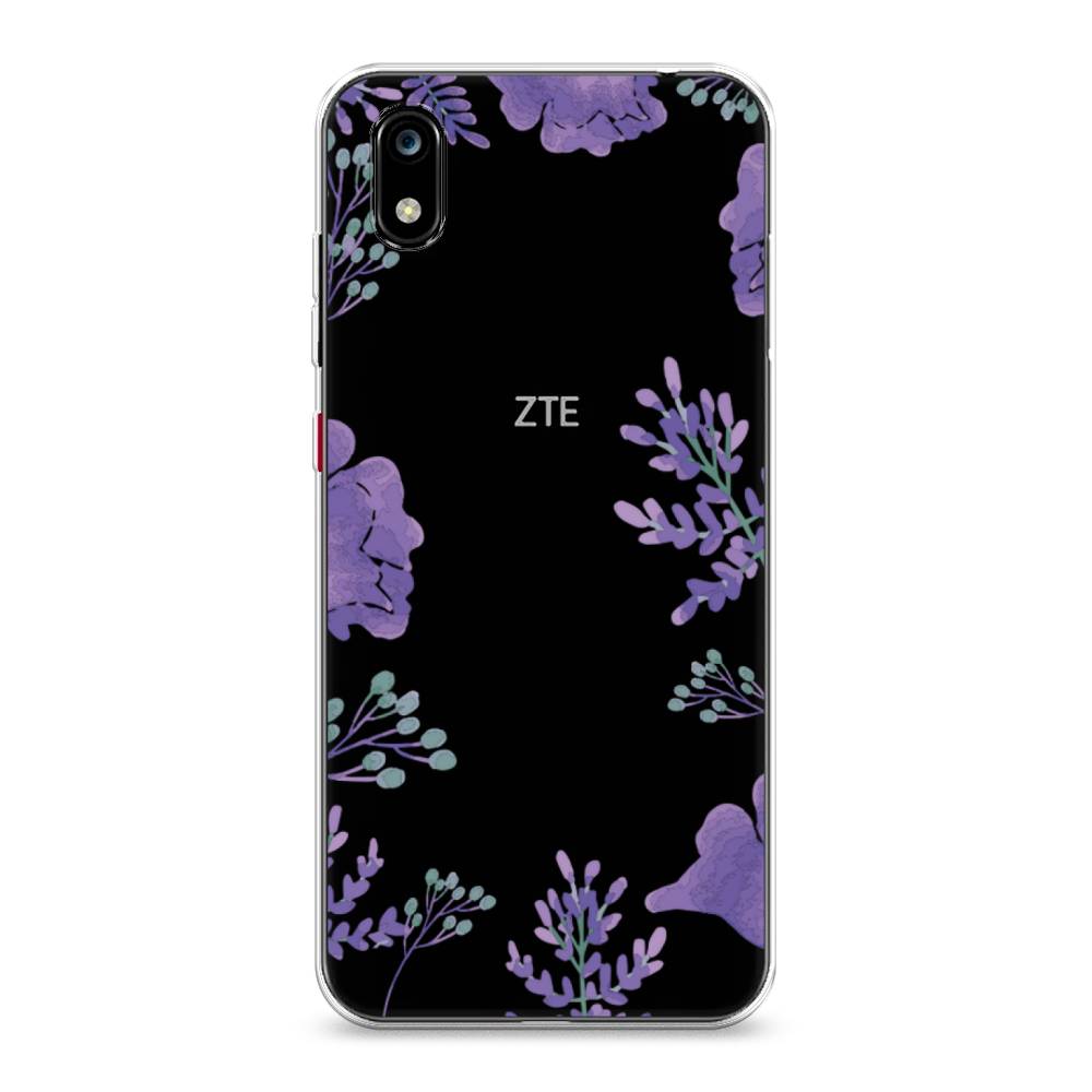 

Чехол Awog на ZTE Blade A7 2019 / ЗТЕ Блэйд A7 2019 "Сиреневая цветочная рамка", Разноцветный, 133150-8