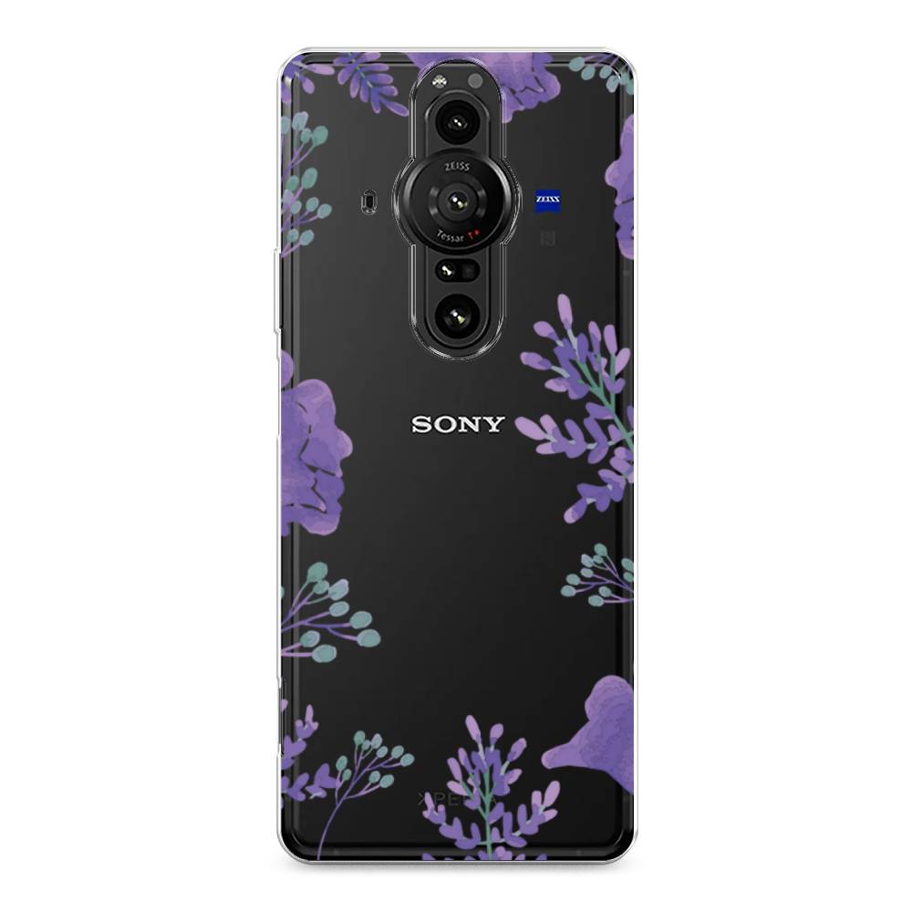 

Чехол Awog на Sony Xperia Pro-I "Сиреневая цветочная рамка", Разноцветный, 55050-8