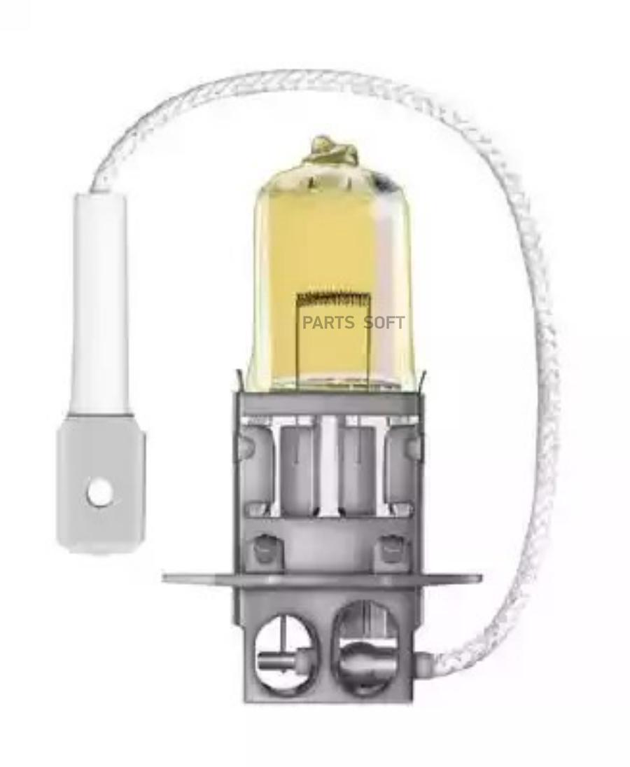 Лампа H3 12V- 55W (PK22s) ( +60 свет+жёлтый свет) Fog Breaker (2шт) DuoBox