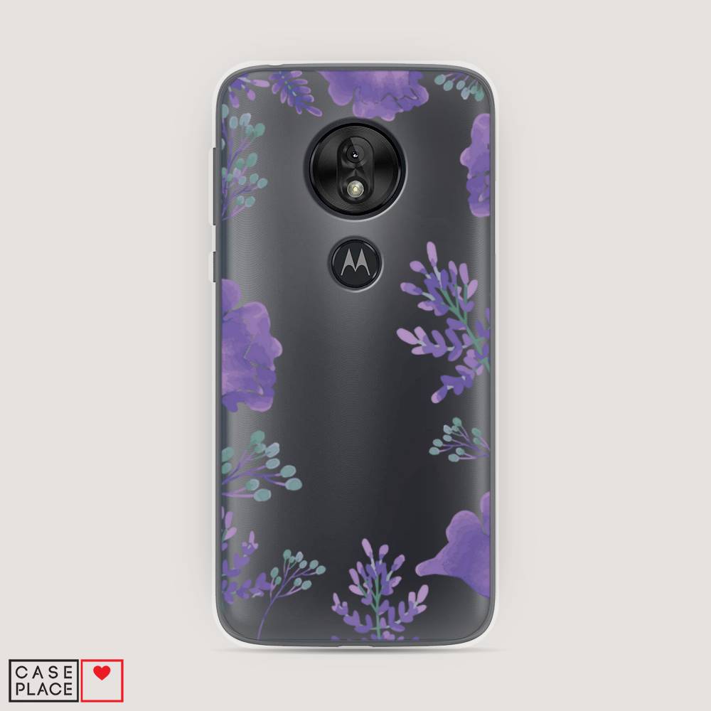 

Чехол Awog на Motorola Moto G7 Play / Моторола Мото G7 Play "Сиреневая цветочная рамка", Разноцветный, 241250-8