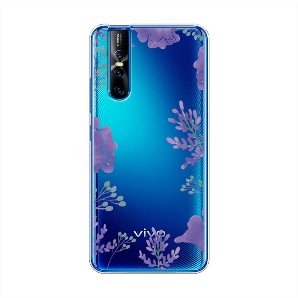 

Чехол Awog на Vivo V15 Pro "Сиреневая цветочная рамка", Разноцветный, 261150-8