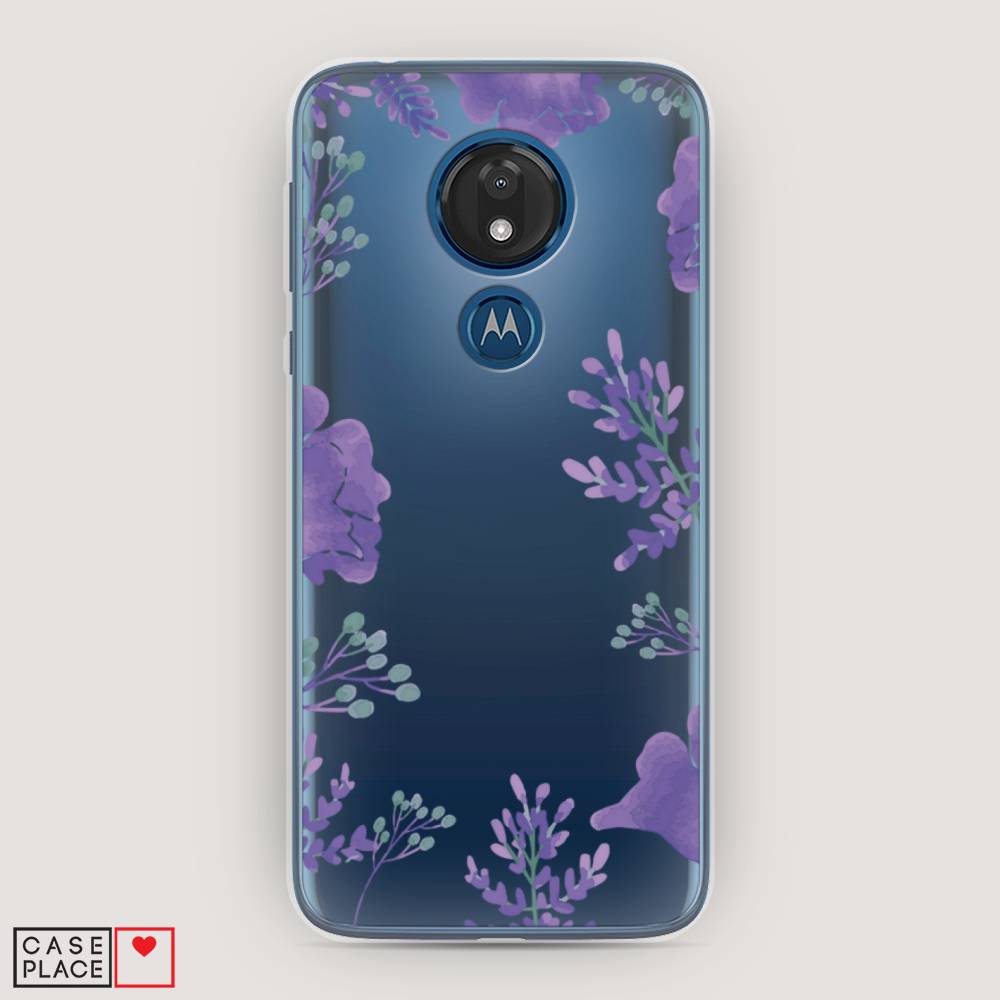 

Чехол Awog на Motorola Moto G7 / Моторола Мото G7 "Сиреневая цветочная рамка", Разноцветный, 241150-8