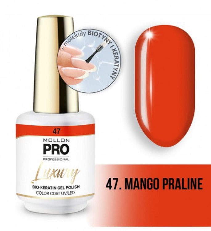 Гель-лак Mollon Pro Luxury Color Coat 47 Mango Praline 8 мл 320₽