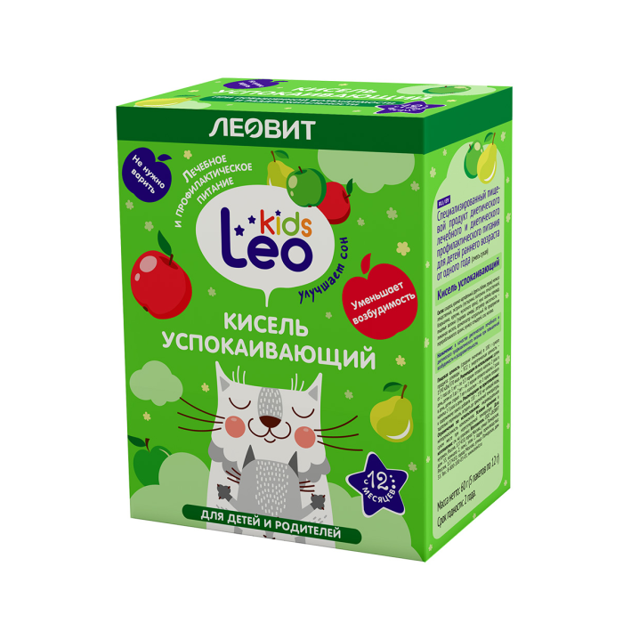 Смесь для приготовления напитка Леовит Leo Kids Кисель успокаивающий 12 г леовит бад антиоксидант форте 60 капсул по 0 5 г