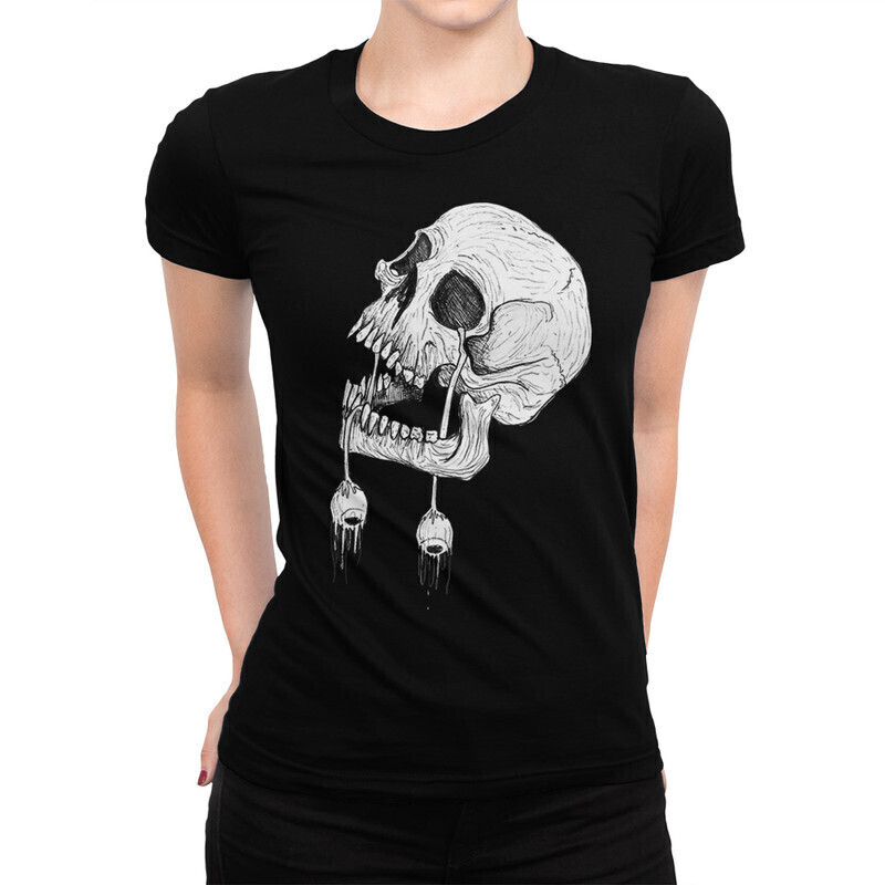 

Футболка женская Dream Shirts Череп 10001221 черная 2XL, Череп 10001221