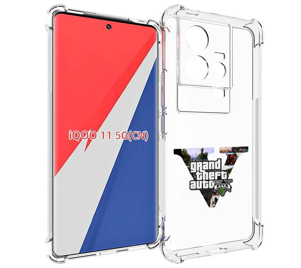 

Чехол MyPads GTA 5 логотип для Vivo iQOO 11, Прозрачный, Tocco