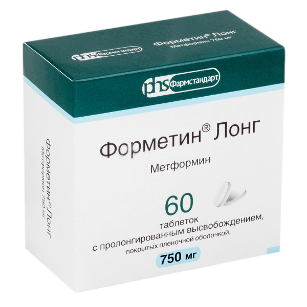 Форметин Лонг таблетки 750 мг 60 шт.