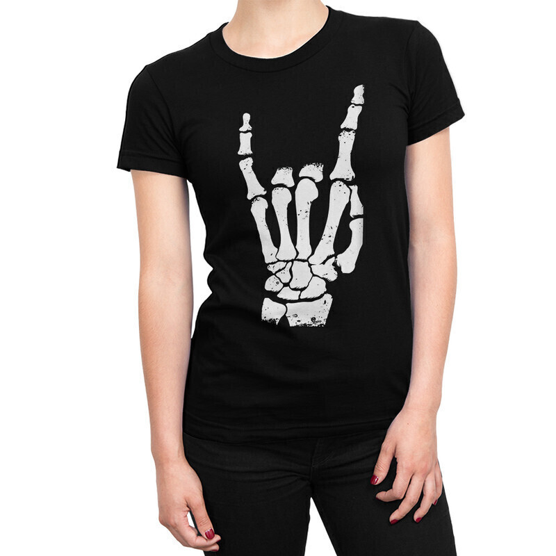 

Футболка женская Dream Shirts Скелет Рок 10001231 черная M, Скелет Рок 10001231