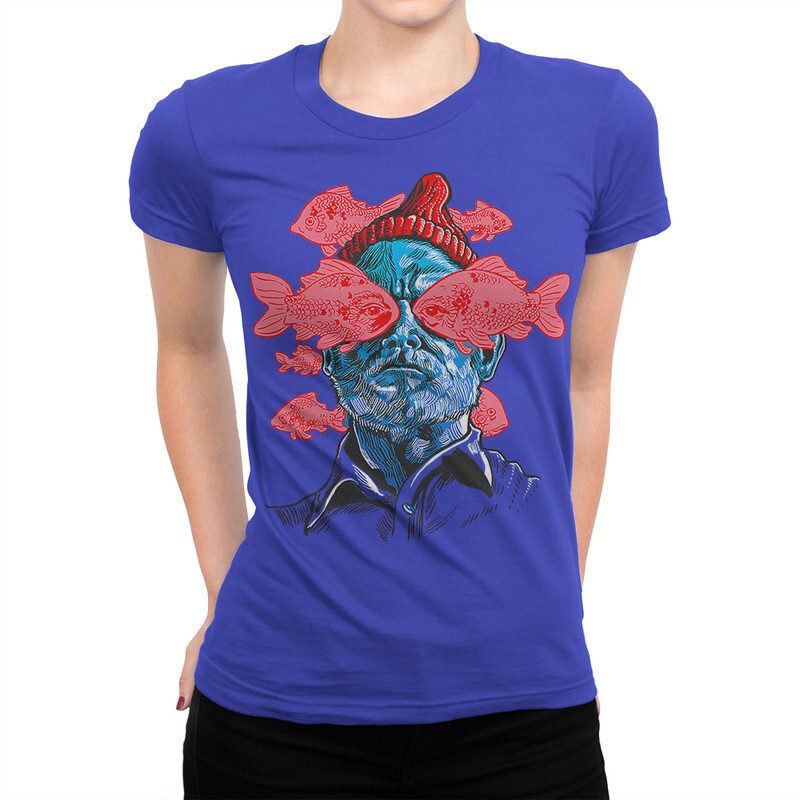 

Футболка женская Dream Shirts Билл Мюррей 9898921111 синяя XS, Билл Мюррей 9898921111