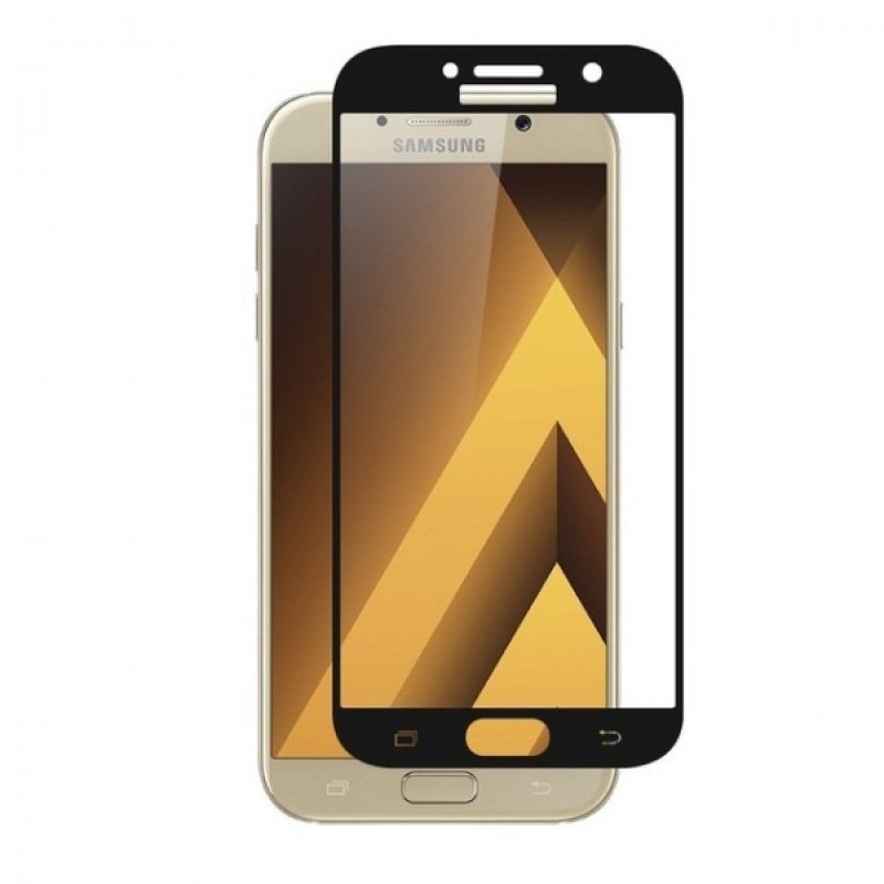 

Защитное стекло для Samsung Galaxy A3 2017 (Черное), Galaxy A3 2017