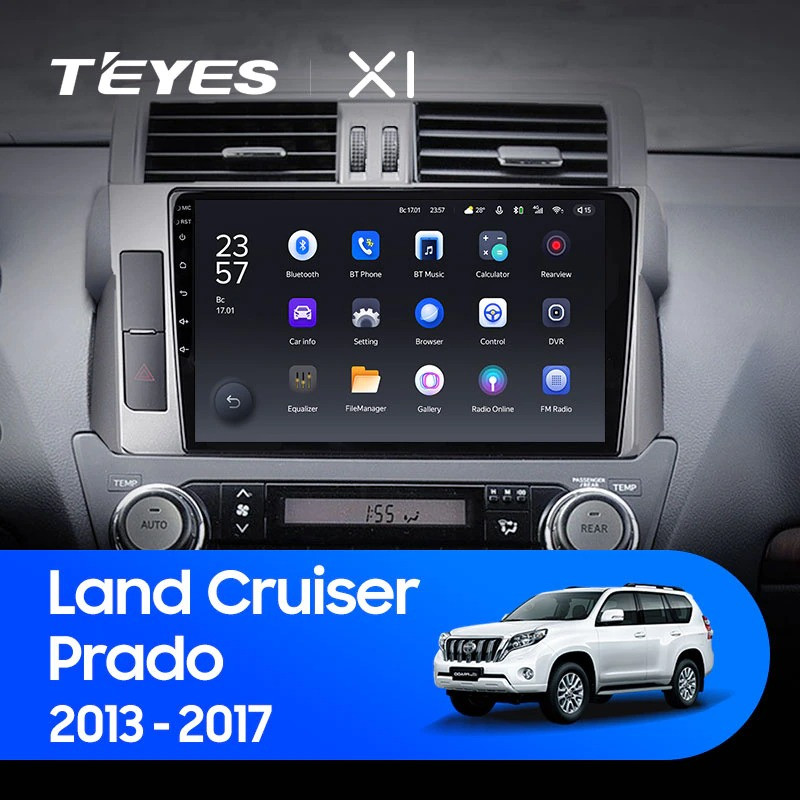 Штатная магнитола Teyes X1 4G 232 Toyota Land Cruiser Prado 150 2013-2017 2650000₽