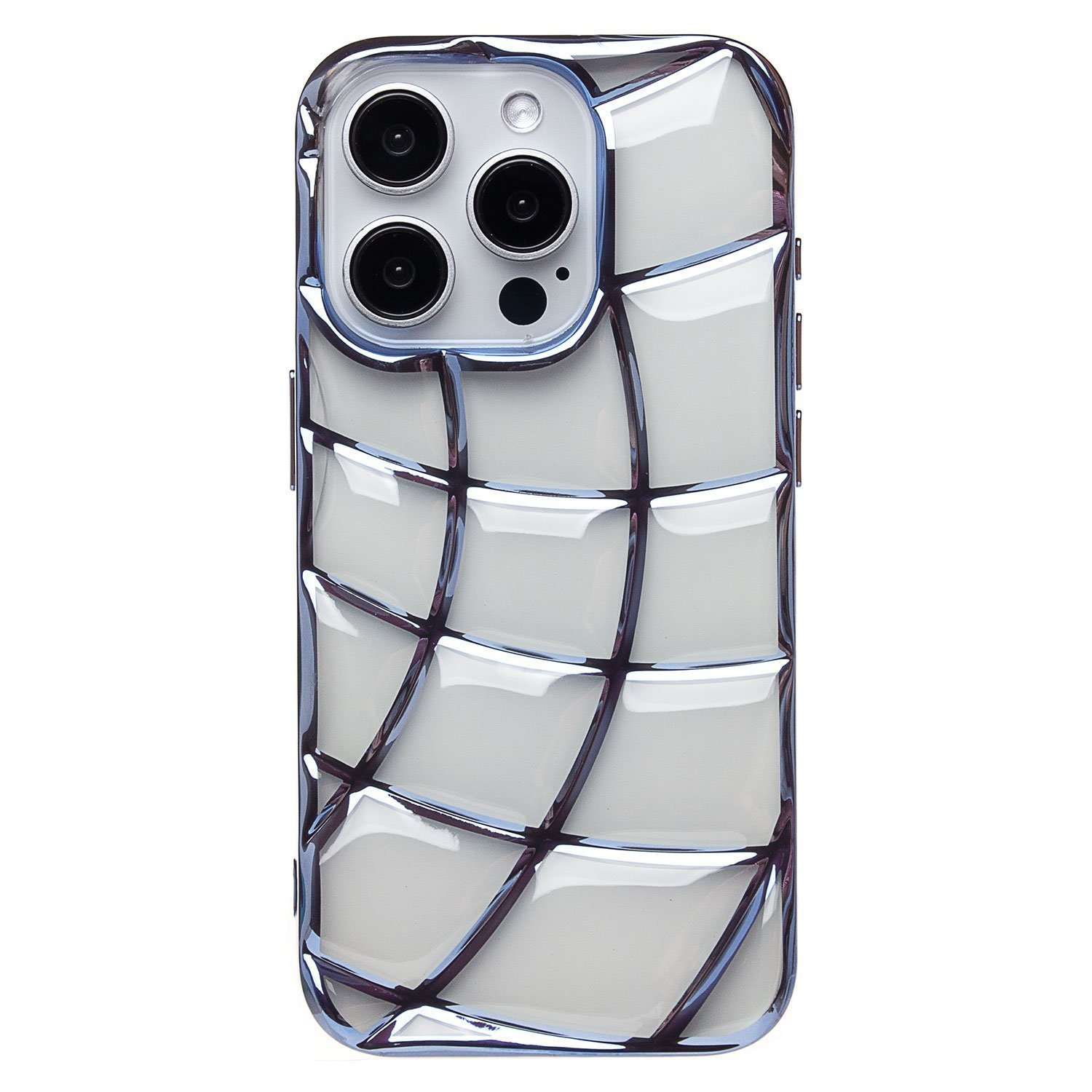 

Чехол iPhone 15 Pro силиконовый серия чешуя <синий>