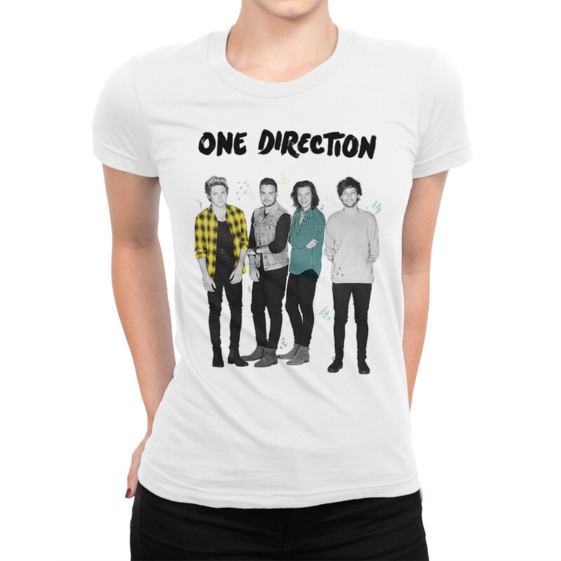 

Футболка женская Dream Shirts One Direction 9898926111 белая 2XL, "One Direction" 9898926111