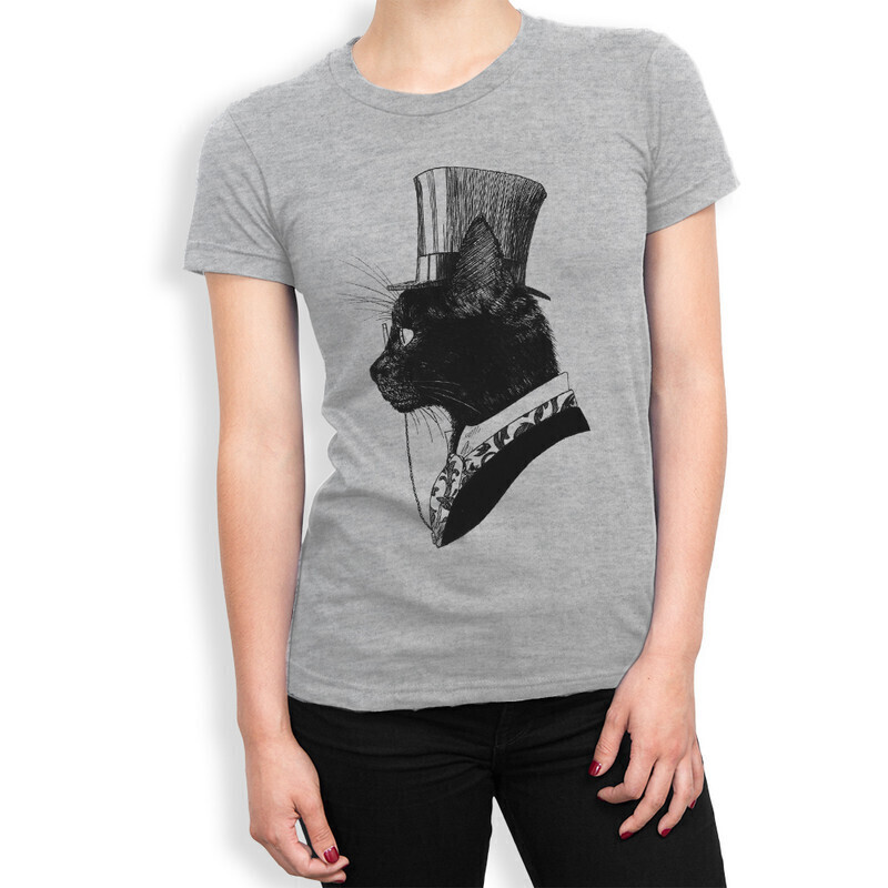 

Футболка женская Dream Shirts Мистер Кот 10001391 серая S, Мистер Кот 10001391