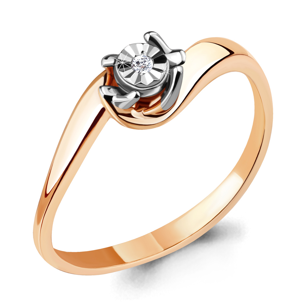 

Кольцо из красного золота с бриллиантом Aquamarine Aquamarine 963738к_585_кз р, 963738к_585_кз