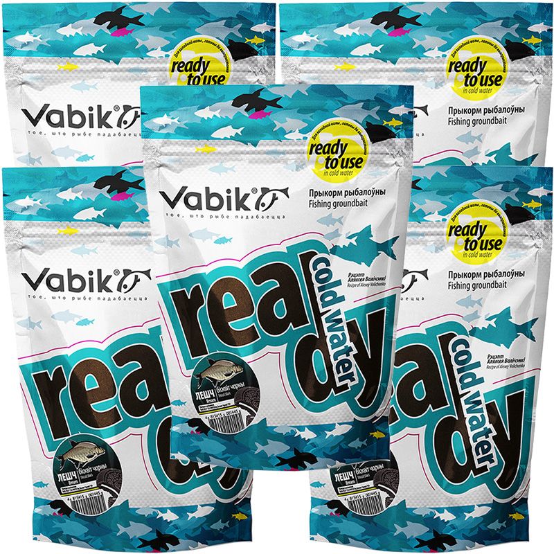 

Прикормка Vabik Ready Cold Water Лещ Бисквит Чёрный 3.75 кг, Ready Cold Water