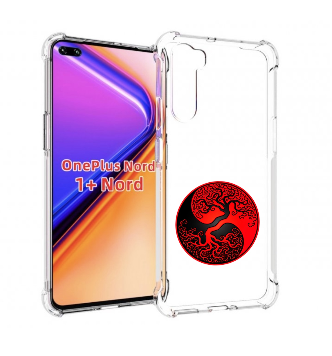

Чехол MyPads инь янь дерево для OnePlus Nord / 1+ Nord (1ая версия), Прозрачный, Tocco