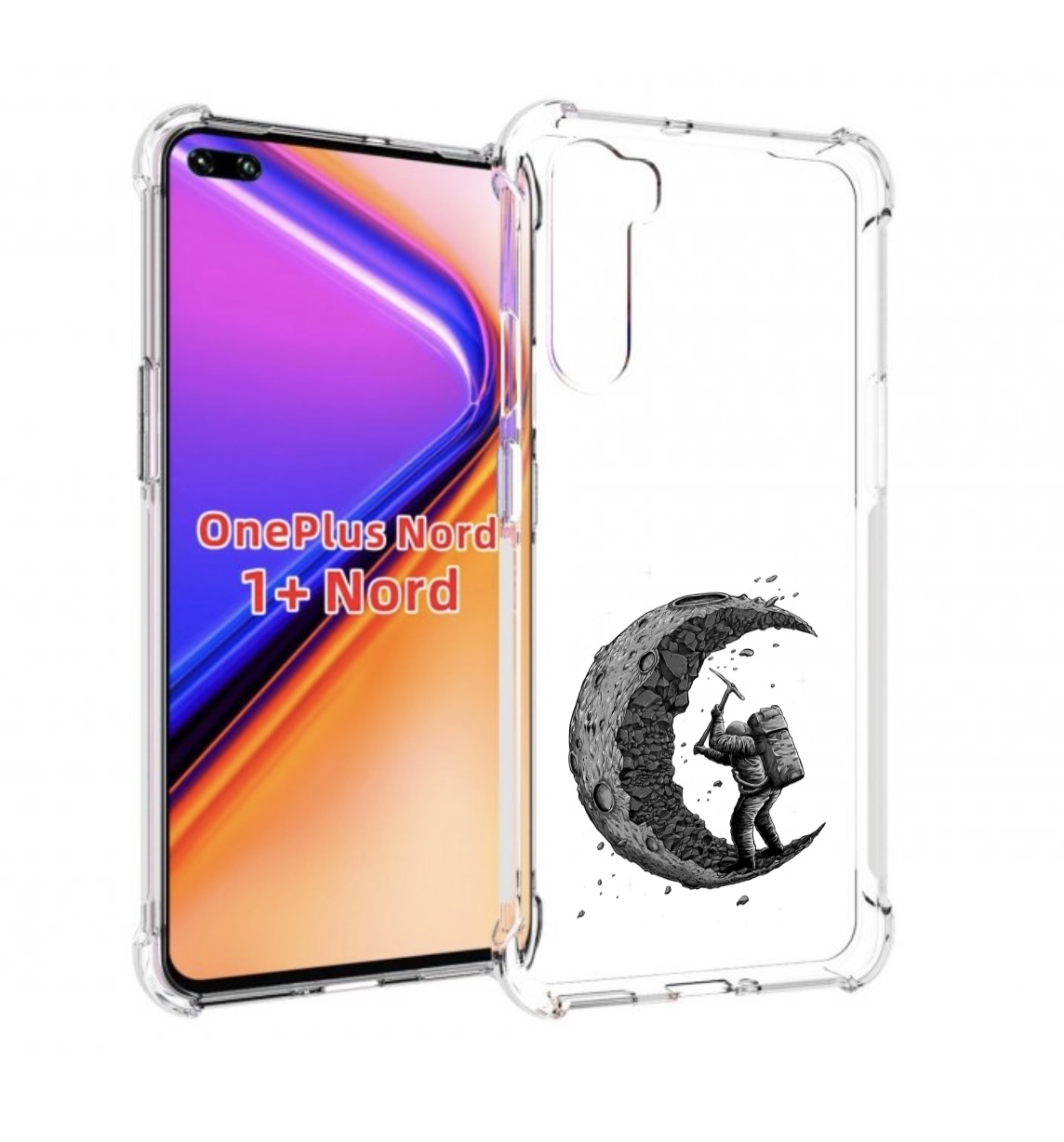 

Чехол MyPads камненная луна для OnePlus Nord / 1+ Nord (1ая версия), Прозрачный, Tocco