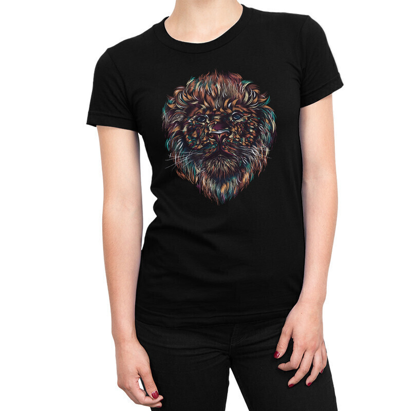 

Футболка женская Dream Shirts Лев 10001421 черная XS, Лев 10001421