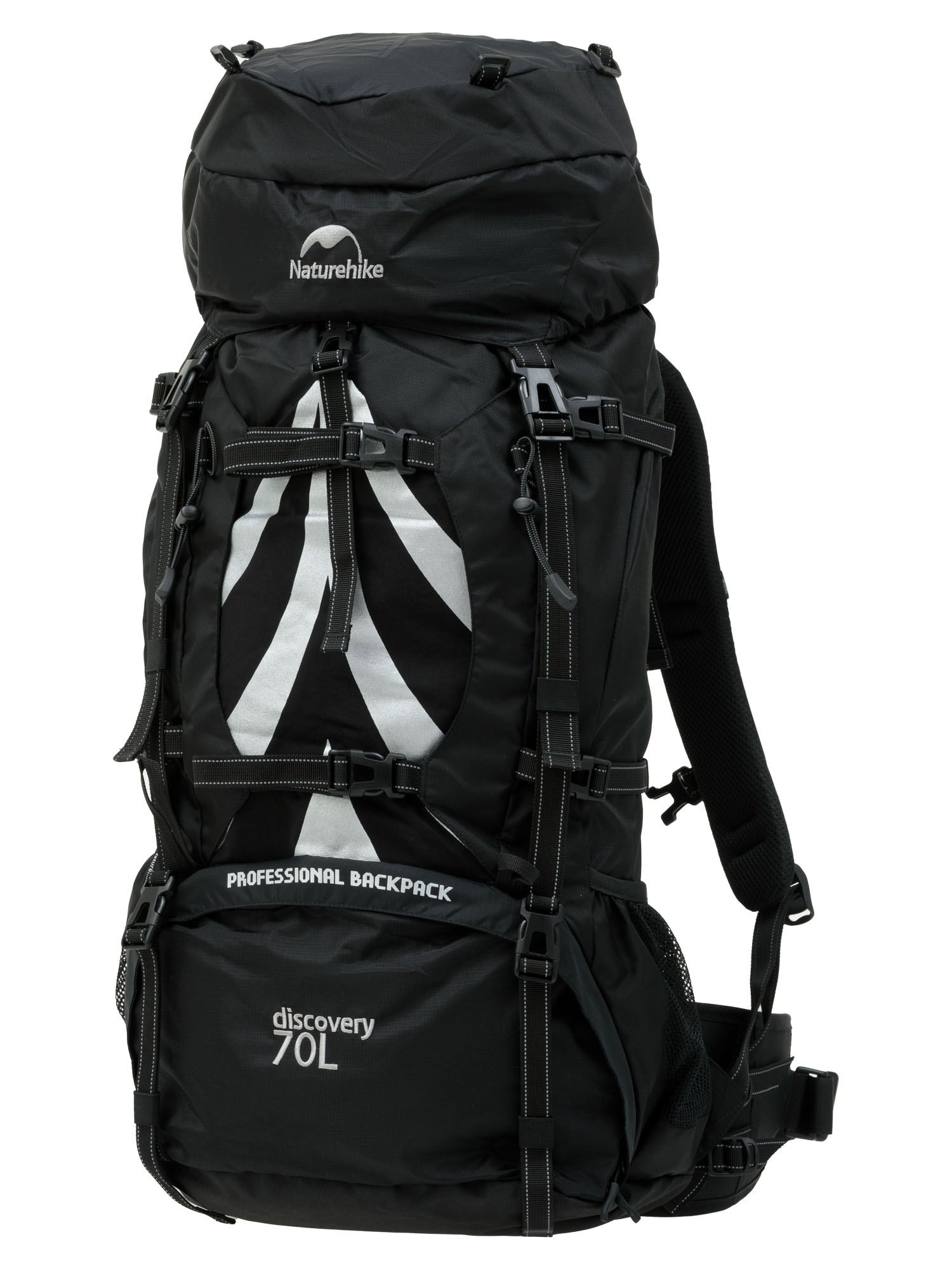 

Рюкзак Naturehike Discovery 70 L Black (Б/Р) 2024, Черный, Discovery