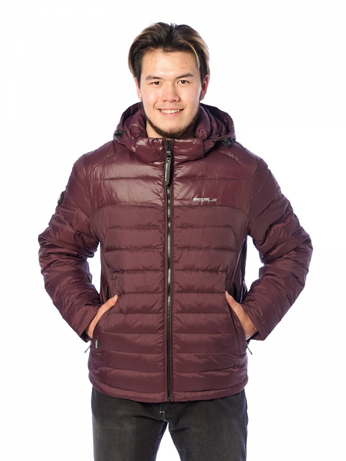 Зимняя куртка мужская Indaco 4183 фиолетовая 52 RU