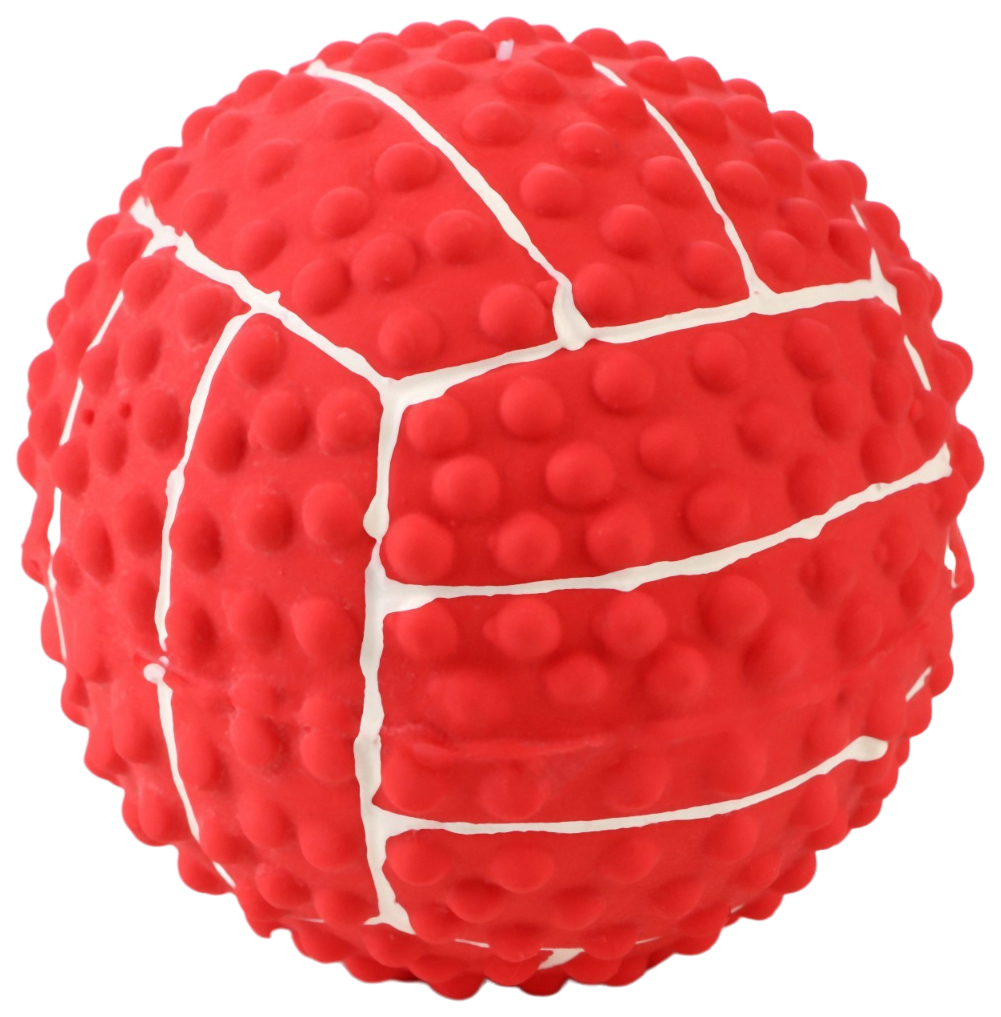Игрушка для собак Пижон Волейбол пищащая латекс 7,5 см розовая