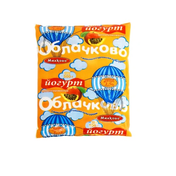 

Питьевой йогурт Милково Облачково персик-маракуйя 1,5% 500 г