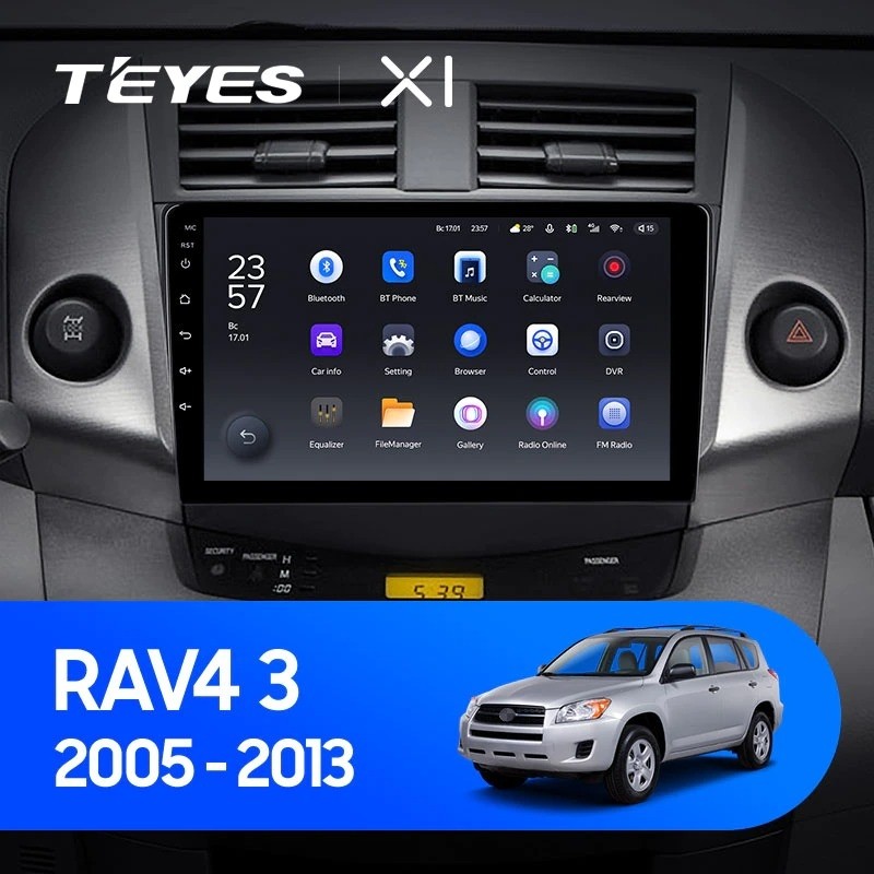 Штатная магнитола Teyes X1 4G 232 Toyota RAV4 3 XA30 2005-2013 9 2560000₽