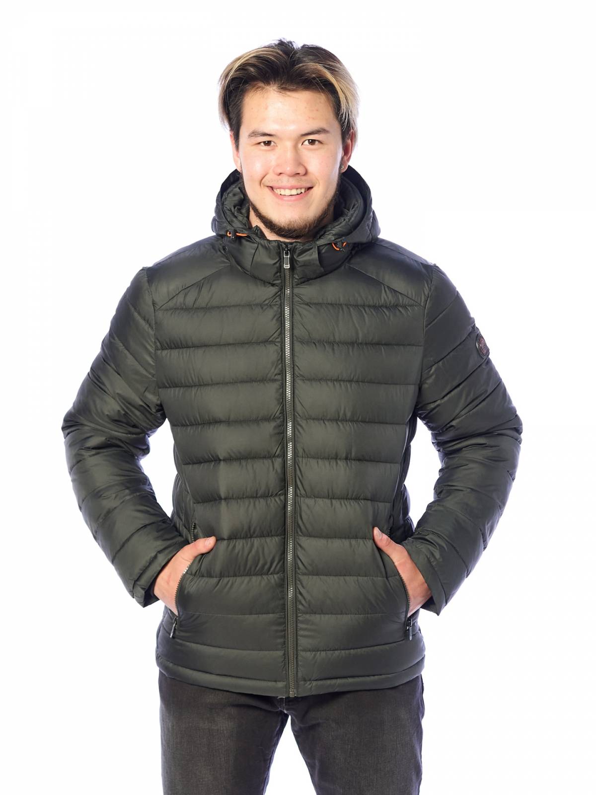 Зимняя куртка мужская Zero Frozen 3571 зеленая 50 RU