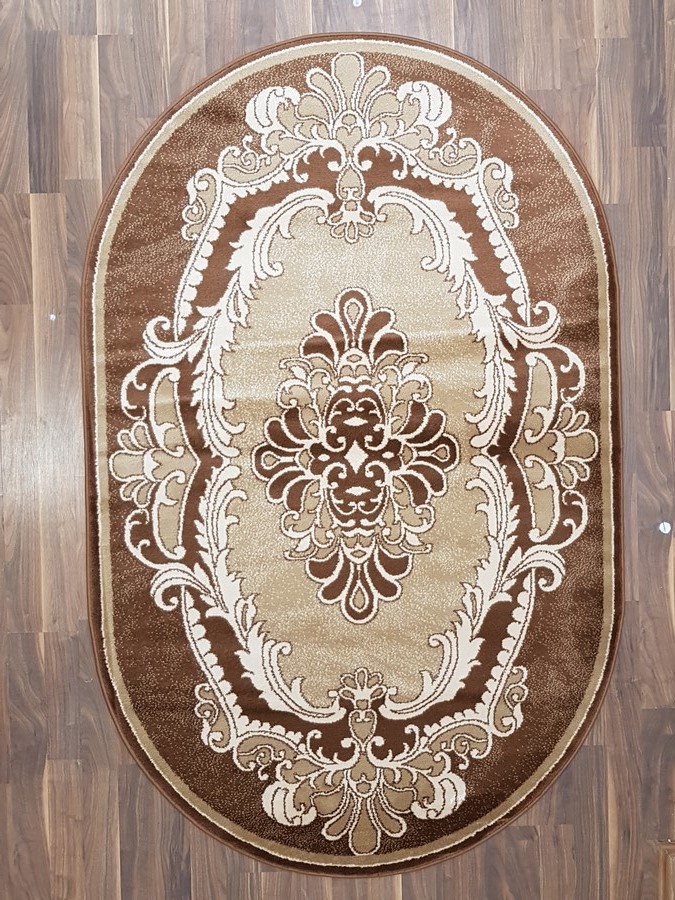 фото Ковер sofia rugs lara 4044a овальный с.бронзовый 80х150