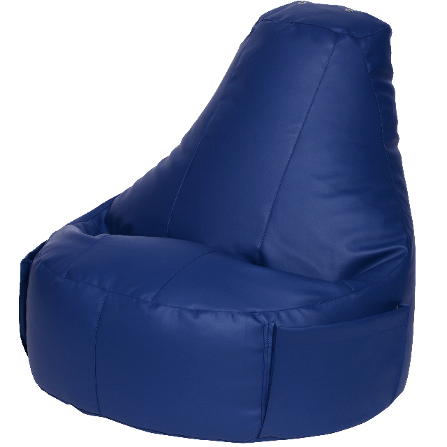 фото Кресло комфорт синее экокожа классический dreambag