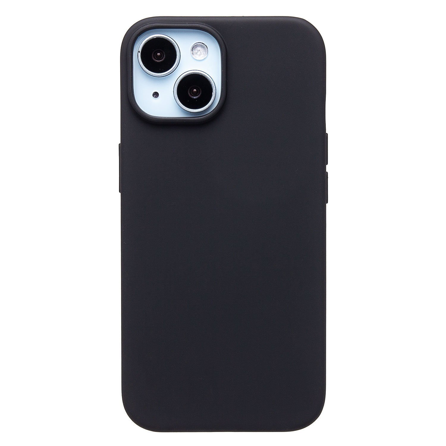 

Чехол iPhone 15 силиконовый матовый 9 <черный>