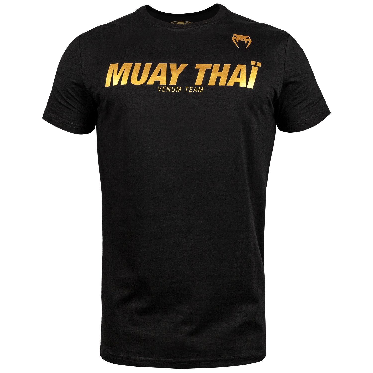 фото Футболка venum sport classic muay thai black/gold, m int
