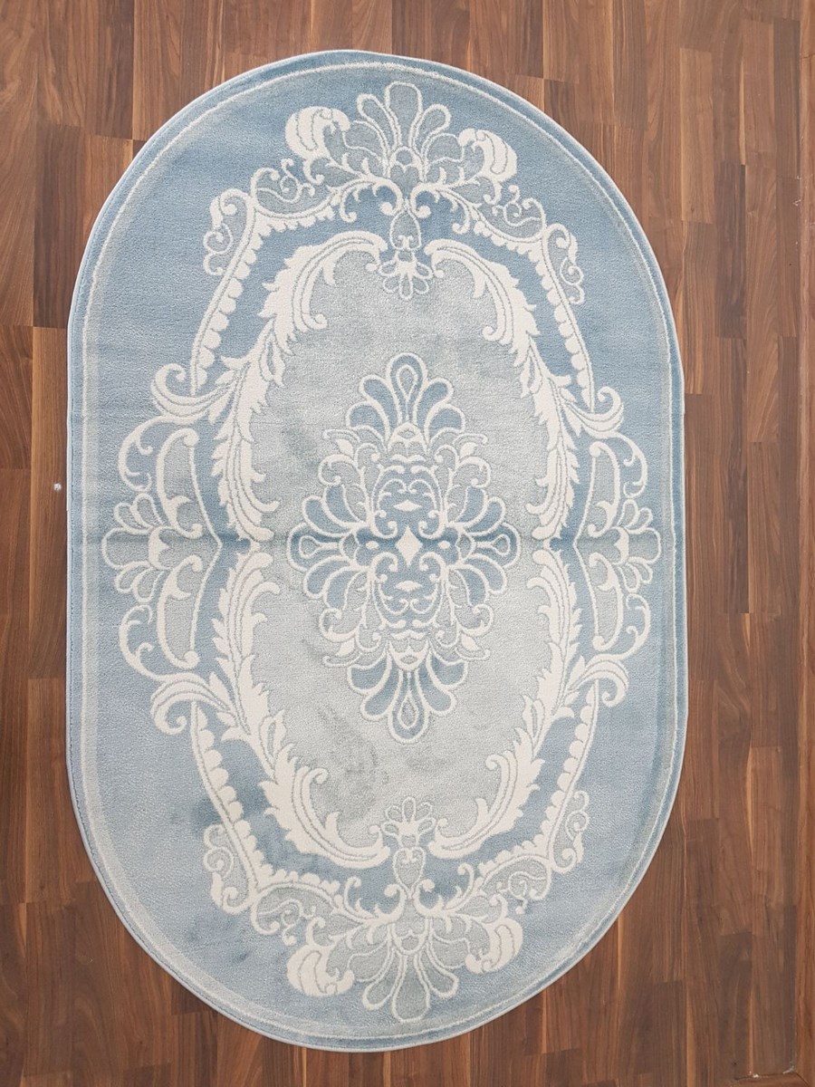 фото Ковер sofia rugs lara 4044a овальный т.голубой 250х350