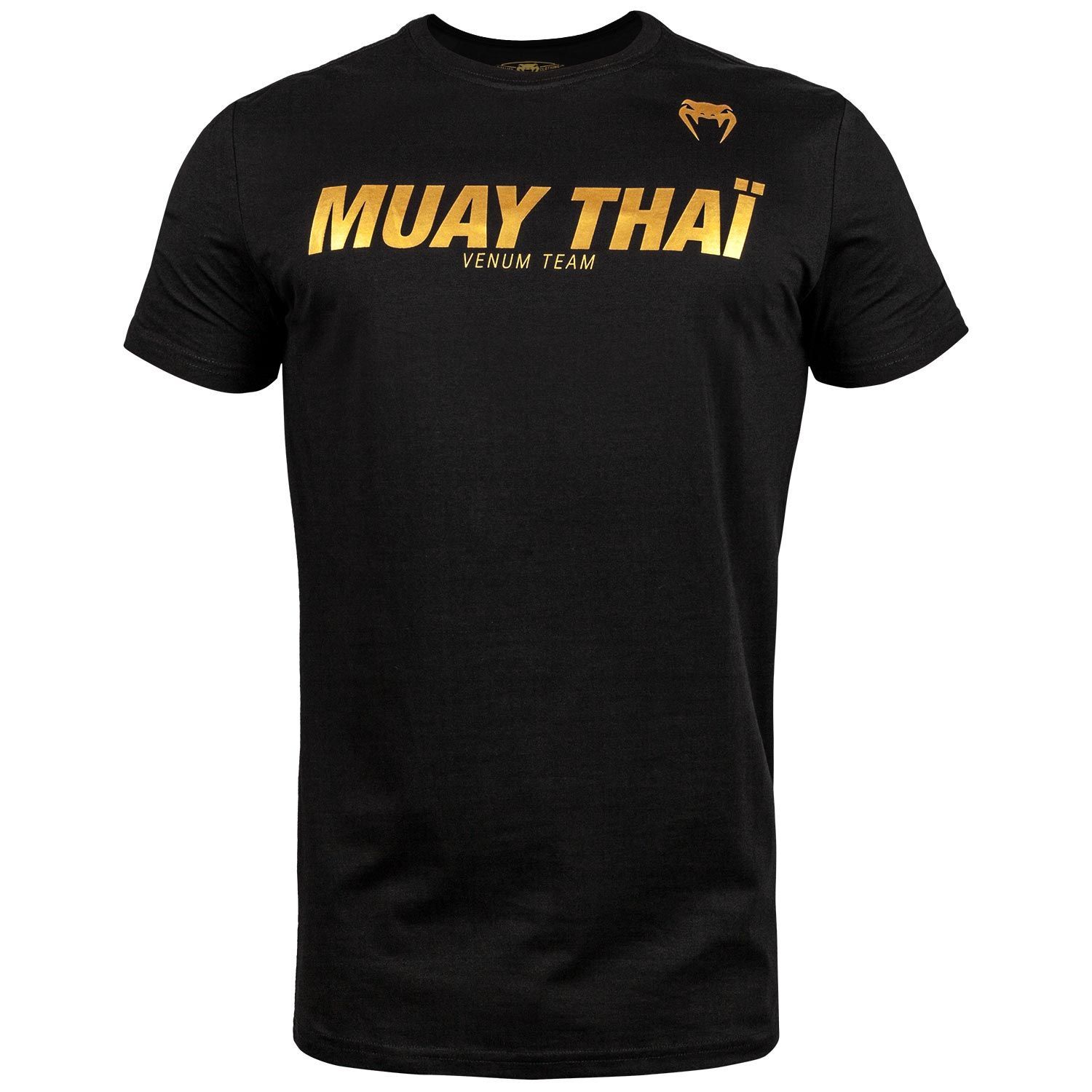 фото Футболка venum sport classic muay thai black/gold, l int