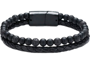 Браслет из кожи DG Jewelry INS031-B агат 1791₽