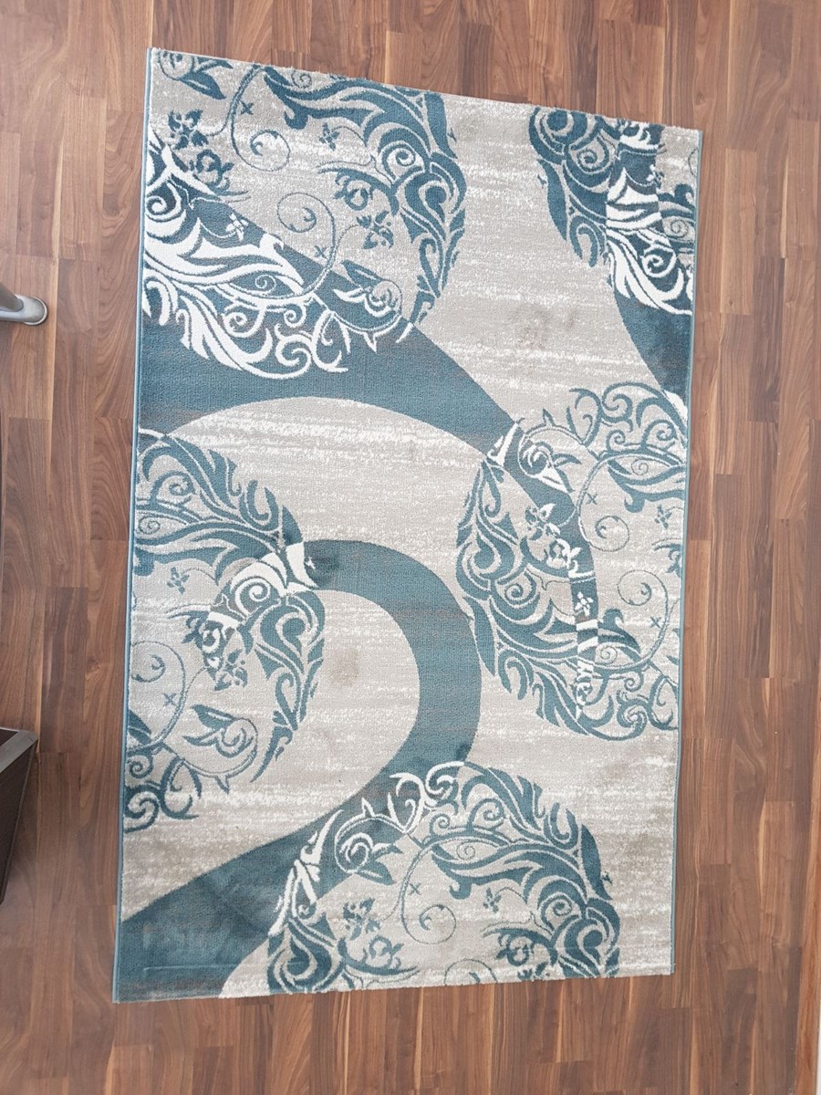 фото Ковер sofia rugs lara 4046a прямой серый/т.зеленый 250х350