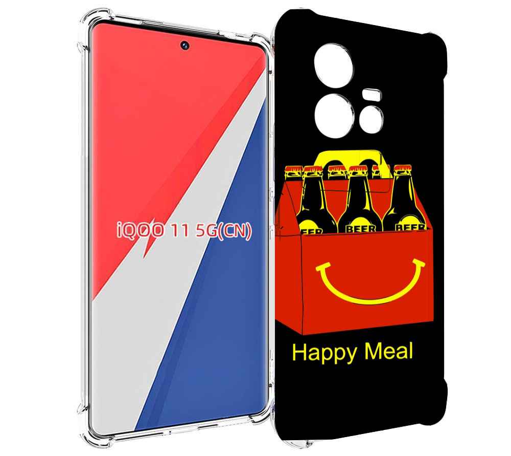 

Чехол MyPads Happy Meal для Vivo iQOO 11, Прозрачный, Tocco