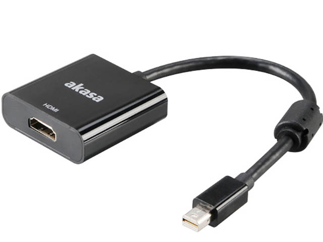 

Аксессуар Akasa Mini DisplayPort - HDMI Active Converter 20cm AK-CBDP09-20BK, AK-CBDP09-20BK