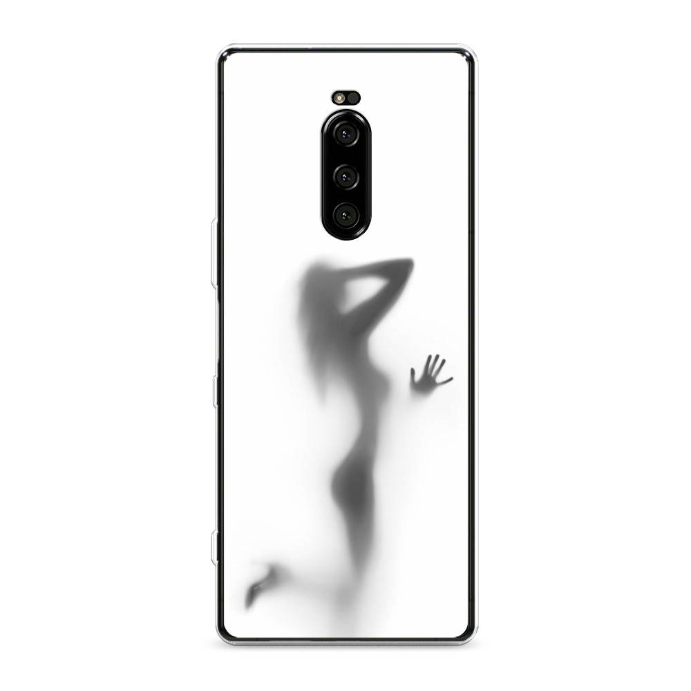 фото Силиконовый чехол "стекло в душе" на sony xperia 1 awog